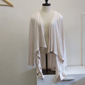 Pink‎ Republic Beige Open-Front Cardigan with Waterfall Style size XL